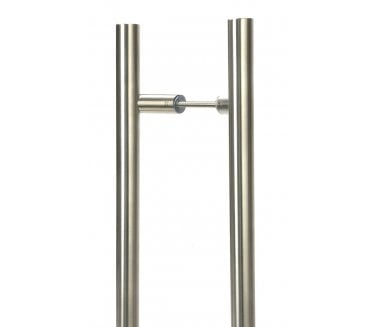 From The Anvil 50778 (Grade 316) - 1200mm - Cranked T Bar Handle (Back to Back PAIR) - Satin Stainless Steel