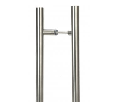 From The Anvil 50781 (Grade 316) - 1500mm - Cranked T Bar Handle (Back to Back PAIR) - Satin Stainless Steel