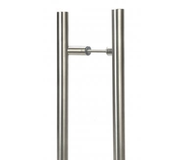 From The Anvil 50781 (Grade 316) - 1800mm - Cranked T Bar Handle (Back to Back PAIR) - Satin Stainless Steel