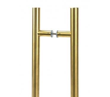 From The Anvil 50802 (Grade 316) - 600mm - T Bar Handle (Back to Back PAIR) - Aged Brass
