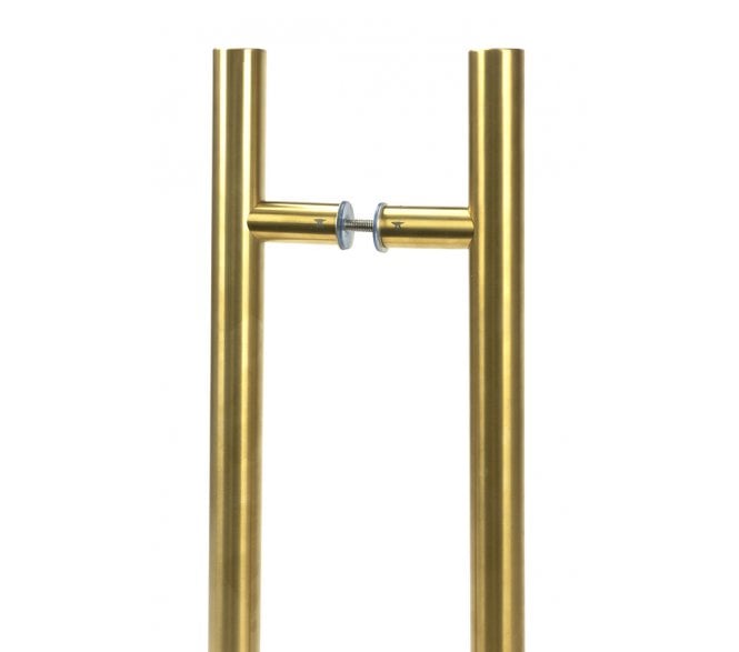 From The Anvil 50808 (Grade 316) - 1200mm - T Bar Handle (Back to Back PAIR) - Aged Brass