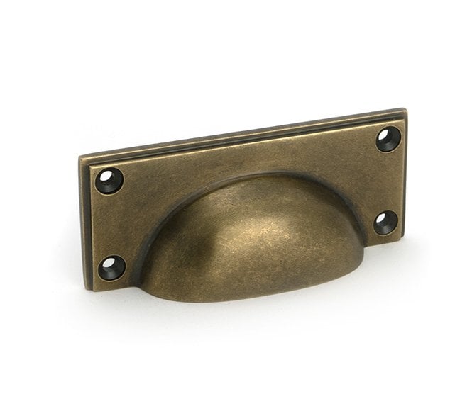 From The Anvil 50967 Art Deco Drawer Pull - Burnished Brass
