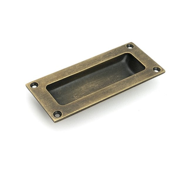 From The Anvil 50976 Sliding Door Flush Pull - Burnished Brass