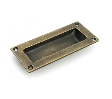 From The Anvil 50976 Sliding Door Flush Pull - Burnished Brass