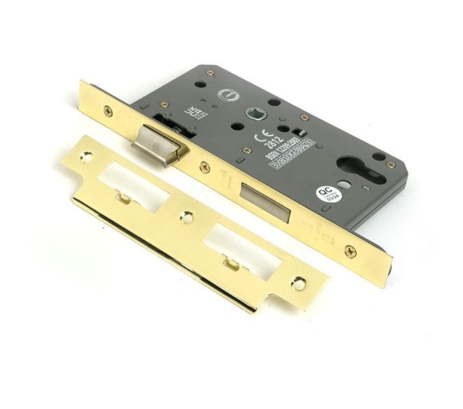 From The Anvil 51800 Euro Profile Din Lock - Polished Brass