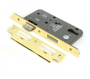 From The Anvil 51800 Euro Profile Din Lock - Polished Brass