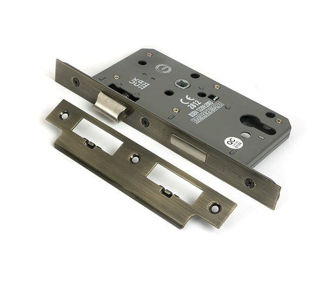 From The Anvil 51801 Euro Profile Din Lock - Aged Brass
