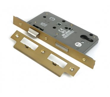 From The Anvil 51802 Euro Profile Din Lock - Satin Brass