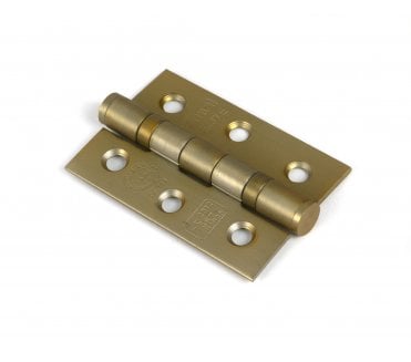 From The Anvil 51821 Ball Bearing Butt Hinges (Pair) 76x51mm - Satin Brass