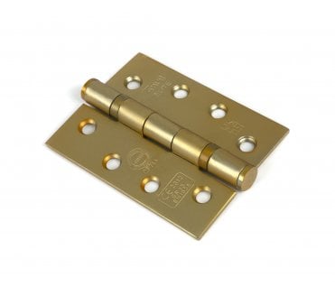 From The Anvil 51822 Ball Bearing Butt Hinges (Pair) - 102x76mm - Satin Brass