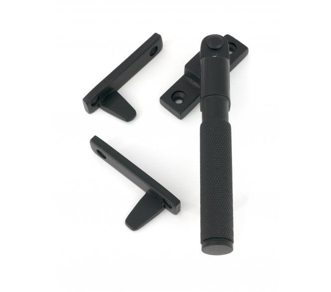 From The Anvil 51845 Brompton Knurled Night-Vent Window Fastener (Lockable) - Matt Black