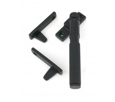 From The Anvil 51845 Brompton Knurled Night-Vent Window Fastener (Lockable) - Matt Black