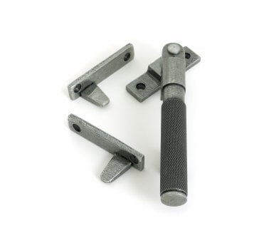 From The Anvil 51846 Brompton Knurled Night-Vent Window Fastener (Lockable) - Pewter