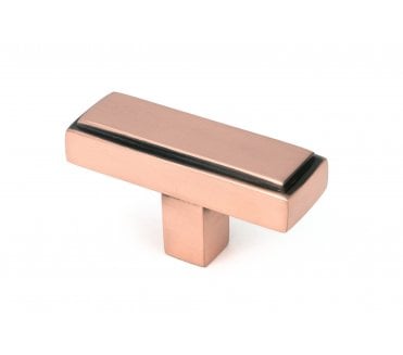 From The Anvil 51891 Scully T-Bar Cabinet Knob - Polished Bronze