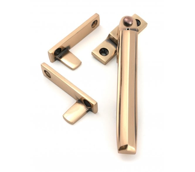 From The Anvil 51930 Art Deco Locking Night Vent Window Fastener - Polished Bronze