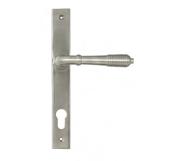 From The Anvil 52083 (Grade 316) Reeded Multipoint Espag. Lock Set - Satin Stainless Steel