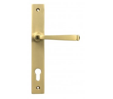 From The Anvil 52084 Avon Slimline Lever Espag. Latch Set - Satin Brass