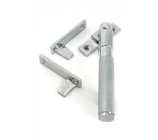 From The Anvil 52128 Brompton Knurled Locking Night Vent Window Fastener - Polished Chrome