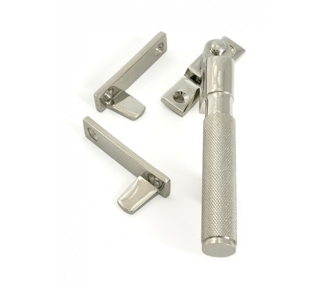 From The Anvil 52129 Brompton Knurled Locking Night Vent Window Fastener - Polished Nickel