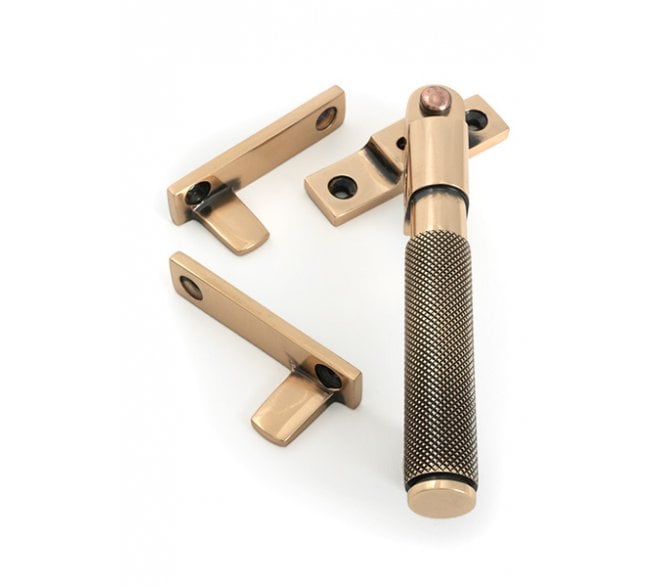 From The Anvil 52131 Brompton Knurled Locking Night Vent Window Fastener - Polished Bronze