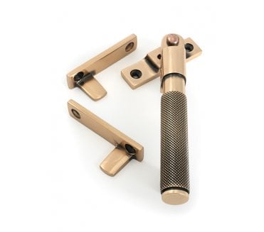 From The Anvil 52131 Brompton Knurled Locking Night Vent Window Fastener - Polished Bronze