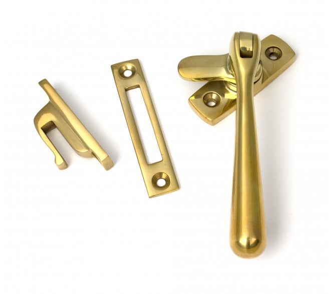 From The Anvil 52151 Locking Newbury Fastener - Polished Brass