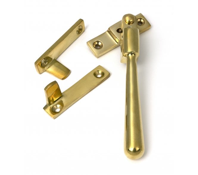 From The Anvil 52152 Night-Vent Locking Newbury Fastener - Polished Brass