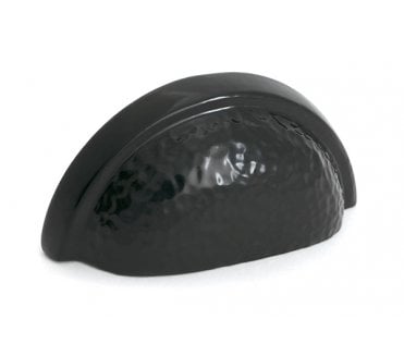 From The Anvil 52158 Hammered Regency Drawer Pull - Matt Black