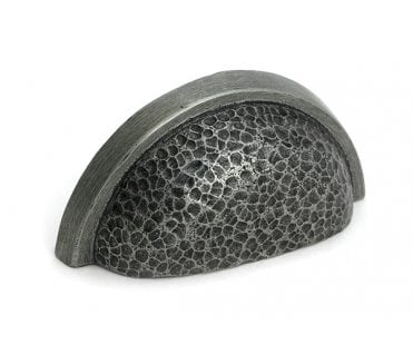 From The Anvil 52159 Hammered Regency Drawer Pull - Pewter