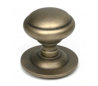 From The Anvil 52162 Round Centre Door Knob - Burnished Brass