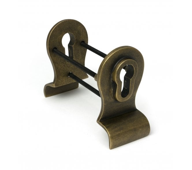 From The Anvil 52164 Burnished Brass 50mm Euro Door Pull (Back to Back fixings)