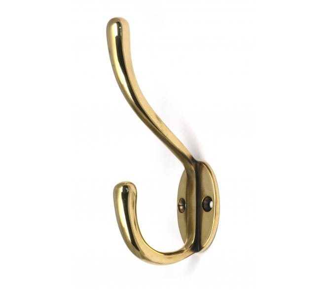 From The Anvil 52218 Newbury Hat & Coat Hook - Aged Brass