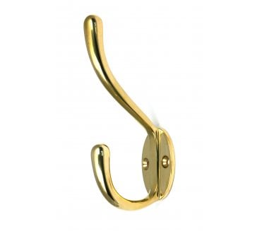From The Anvil 52219 Newbury Hat & Coat Hook - Polished Brass
