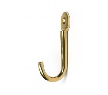 From The Anvil 52229 Traditional Coat Hook - Polished Brass