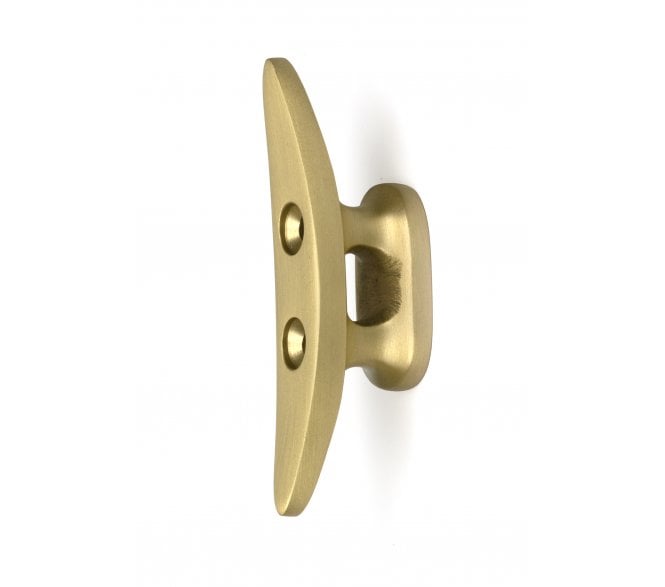 From The Anvil 52243 Marine Cleat Hook - Satin Brass