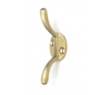 From The Anvil 52253 Newbury Cleat Hook - Satin Brass