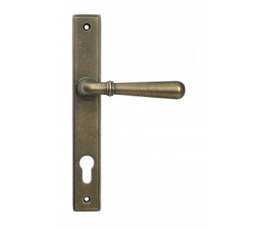 From The Anvil 52285 Newbury Slimline Lever Espag. Lock Set - Burnished Brass