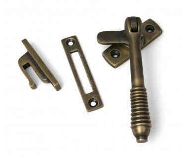 From The Anvil 52318 Locking Reeded Fastener - Burnished Brass