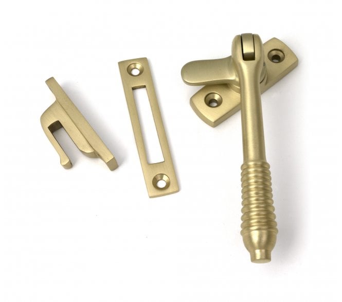 From The Anvil 52319 Locking Reeded Fastener - Satin Brass