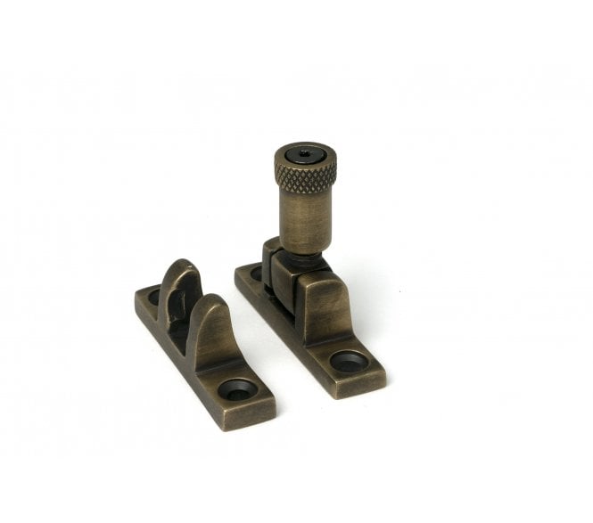 From The Anvil 52349 Burnished Brass Brompton Brighton Fastener - Narrow (Square)