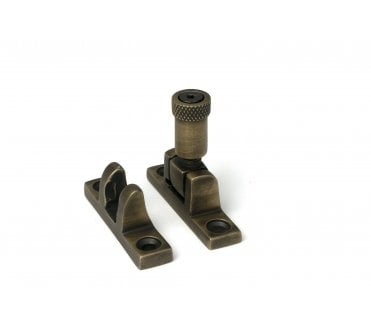From The Anvil 52349 Burnished Brass Brompton Brighton Fastener - Narrow (Square)