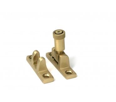 From The Anvil 52353 Satin Brass Brompton Brighton Fastener - Narrow (Square)