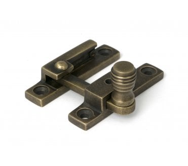 From The Anvil 52358 Burnished Brass Prestbury Quadrant Fastener - Narrow