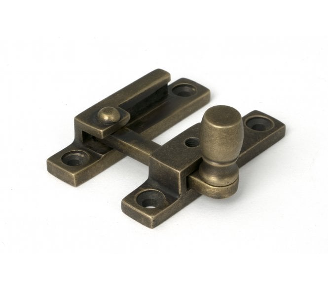 From The Anvil 52360 Burnished Brass Mushroom Quadrant Fastener - Narrow