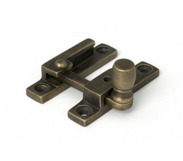 From The Anvil 52360 Burnished Brass Mushroom Quadrant Fastener - Narrow