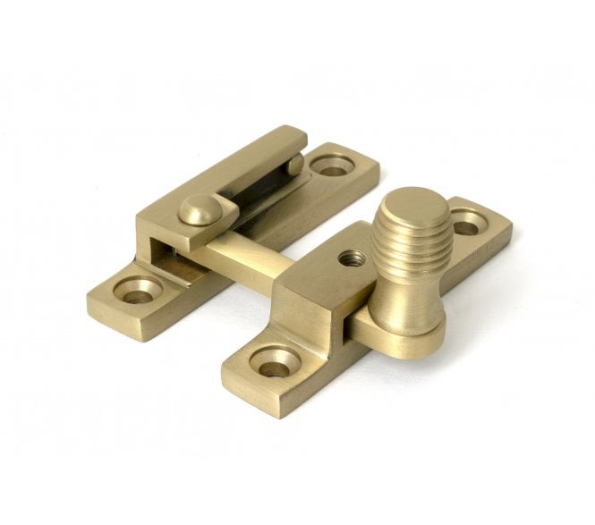 From The Anvil 52363 Satin Brass Beehive Quadrant Fastener - Narrow