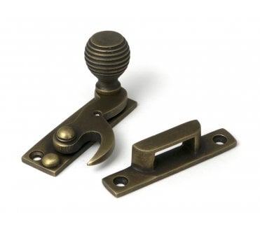 From The Anvil 52365 Burnished Brass Beehive Sash Window Hook Fastener