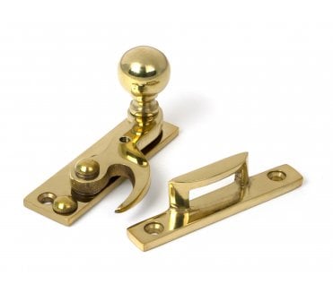 From The Anvil 52369 Polished Brass Sash Window Hook Fastener