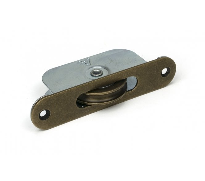 From The Anvil 52397 Sash Window Pulley 75kg (Radius) - Burnished Brass