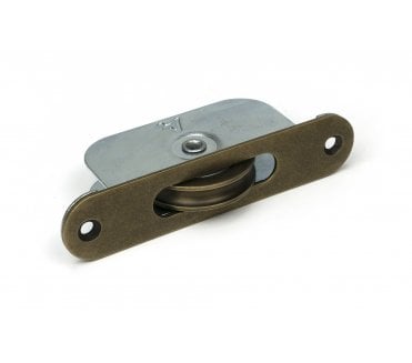 From The Anvil 52397 Sash Window Pulley 75kg (Radius) - Burnished Brass